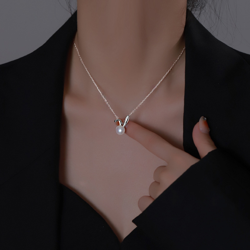 Women Accessories Meaning - Collar con colgante de perlas de
