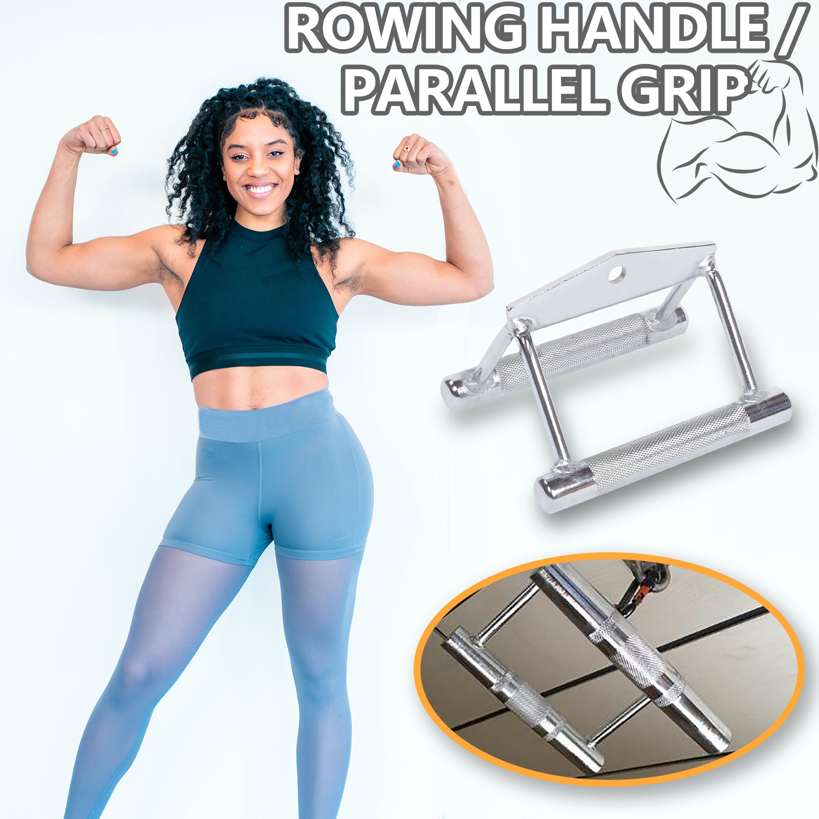 Women'S Exercise Accessories - Agarradera Paralela para Remo, Equipo de