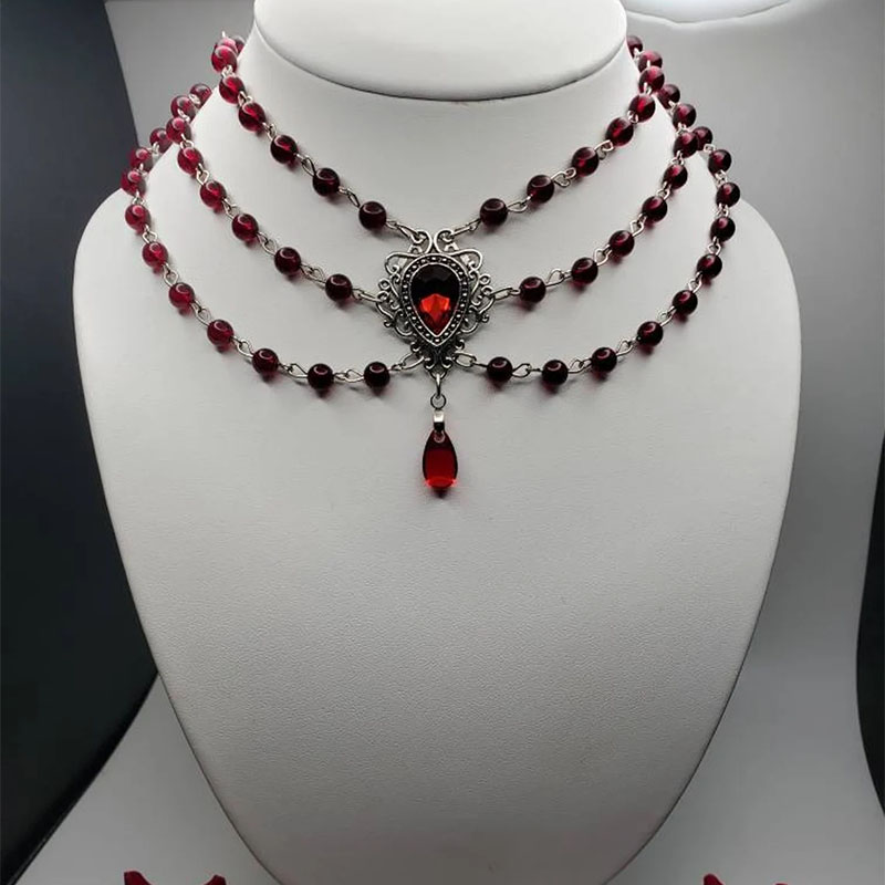 Women'S Victorian Accessories - Collar victoriano con cuentas 2023 mujer