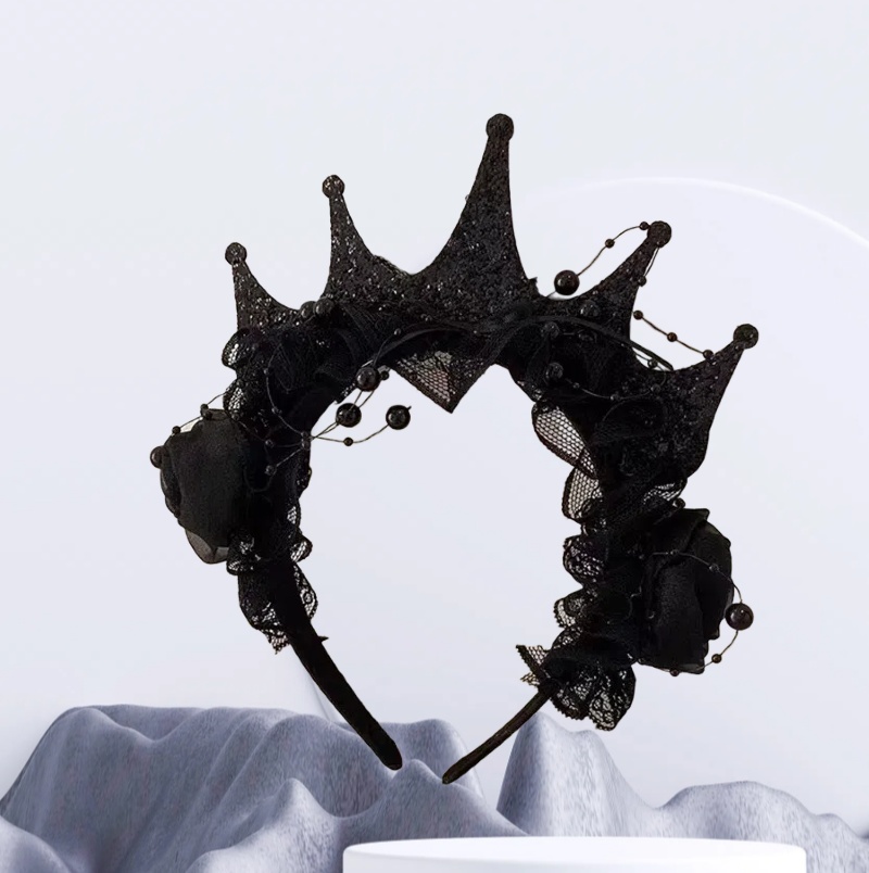 Women'S Victorian Accessories - Diadema gótica de corona de encaje
