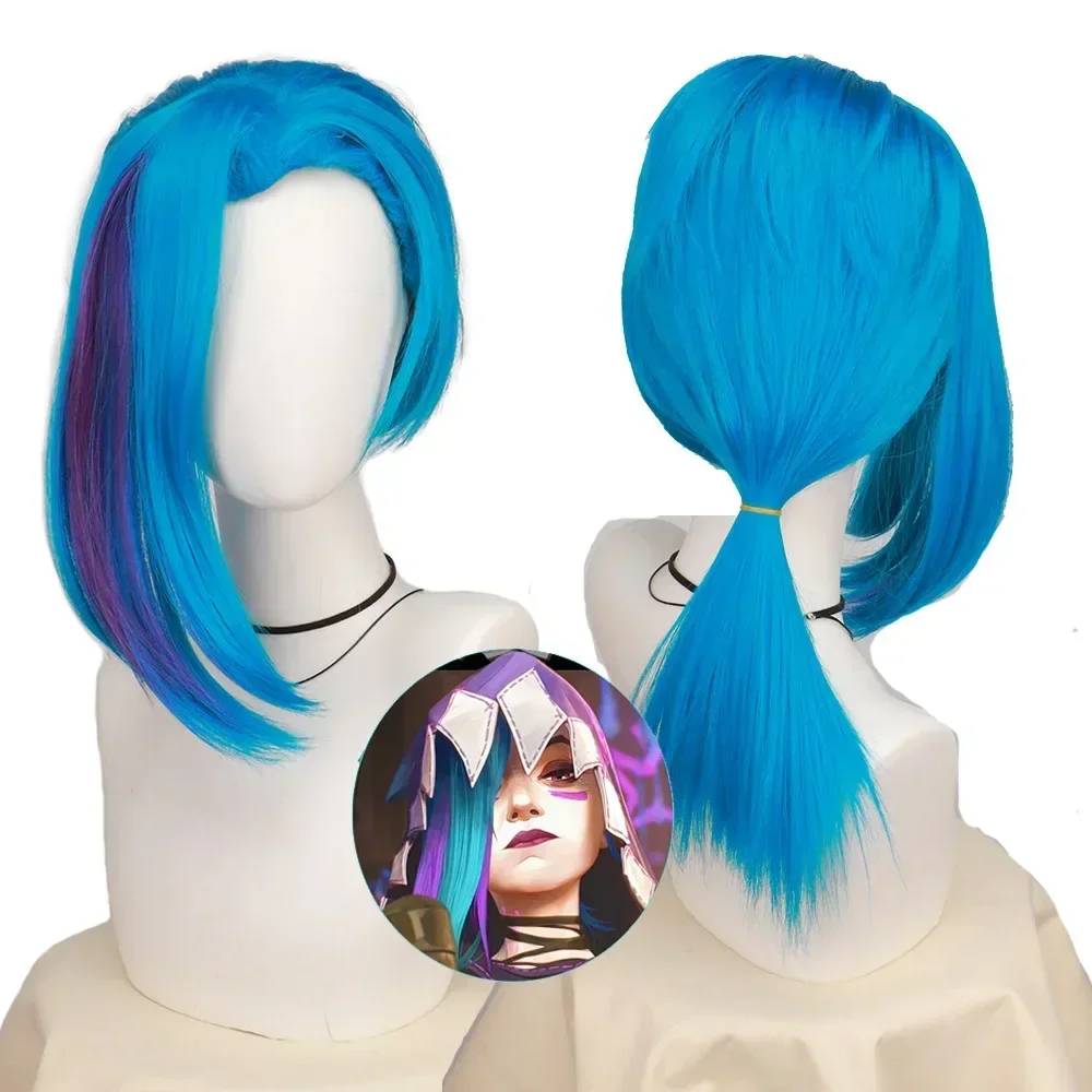 Women'S Accessories New Look - Peluca Azul Suelta Estilo Cañón, Resistente