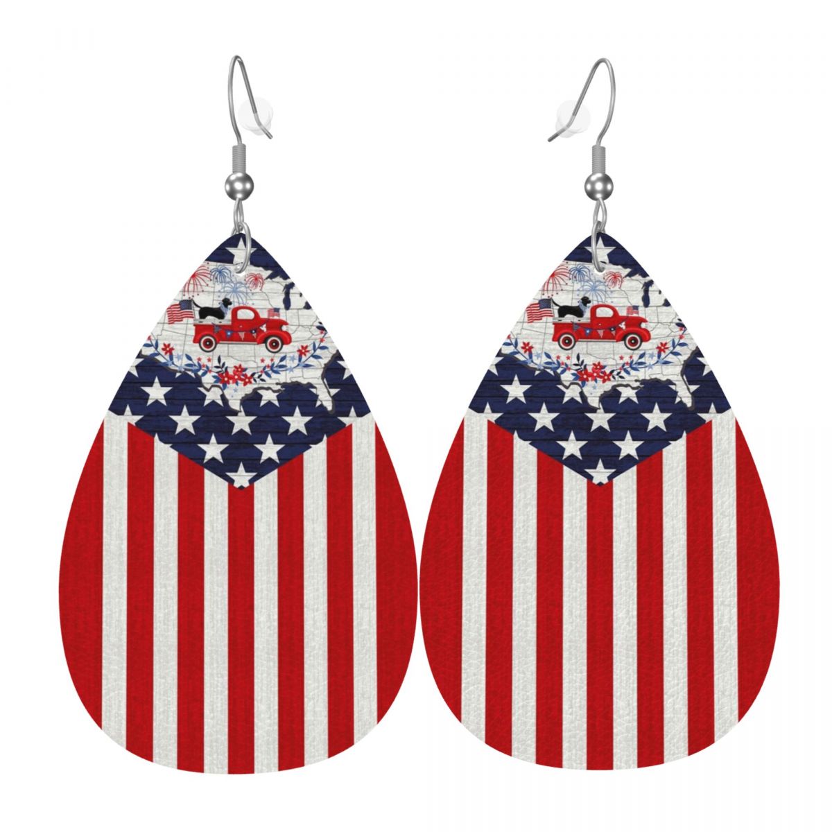 Women Accessories Usa - Pendientes de cuero con Panel de