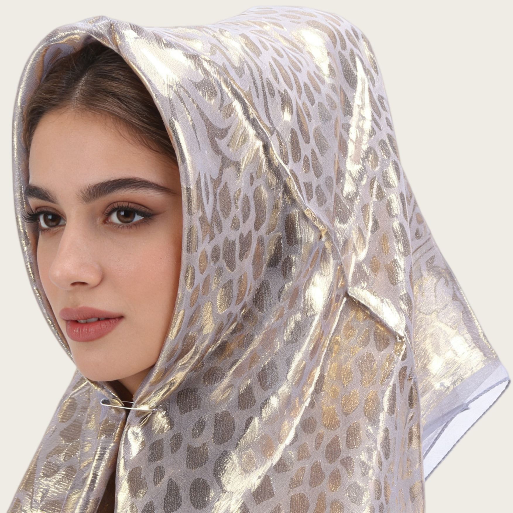 Pañuelo Cuadrado con Estampado - Women Accessories Usa reseña y precio