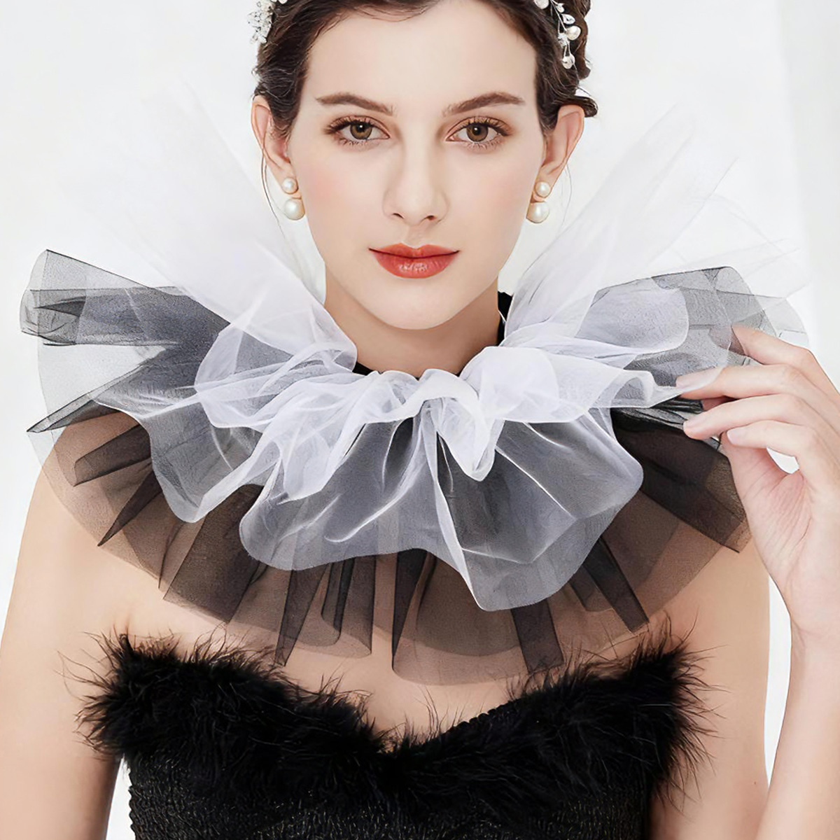 Collar con volantes de tul par - Women'S Victorian Accessories reseña y precio