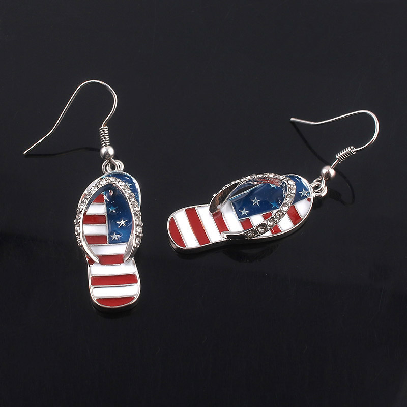 Pendientes con bandera america - Women Accessories Usa reseña y precio