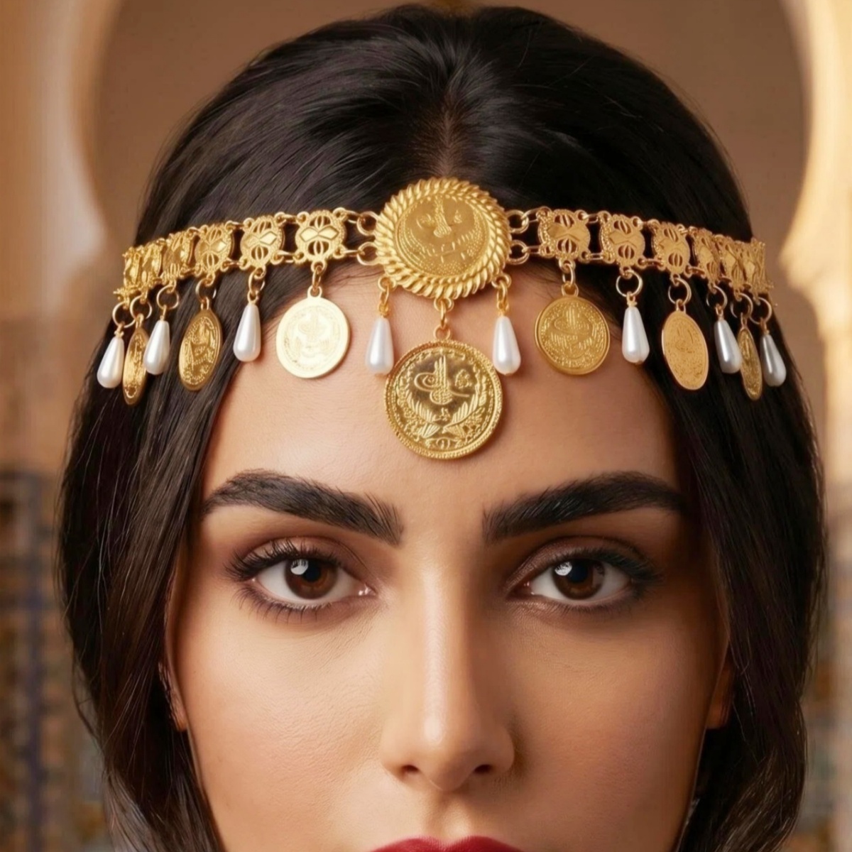 Cadena para la cabeza con borl - Women'S Egyptian Accessories reseña y precio