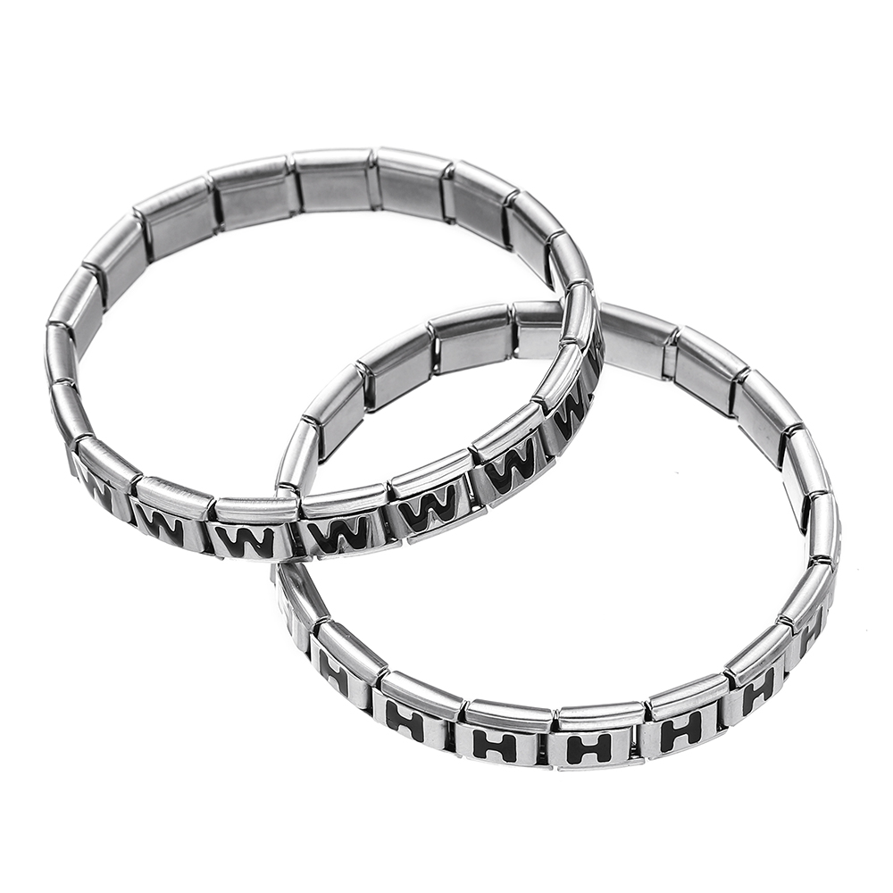 Pulsera de acero inoxidable co - Women Accessories In English reseña y precio