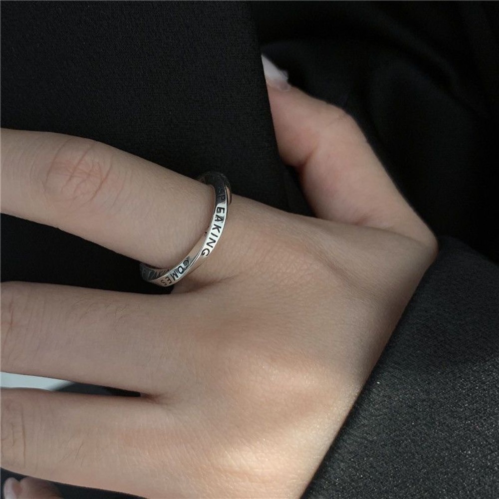 Anillo Abierto Ajustable con D - Women Accessories In English reseña y precio