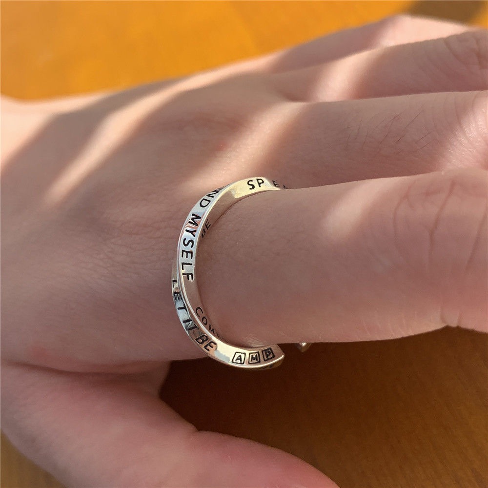 Anillo Abierto Ajustable con D - Women Accessories In English reseña y precio
