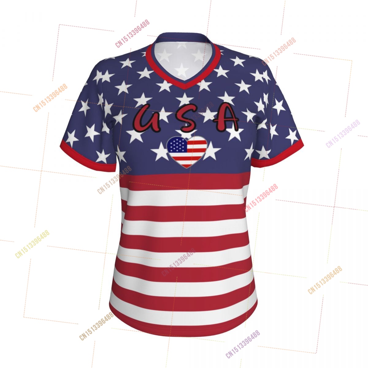 Camisetas con Bandera de Estad - Women Accessories Usa reseña y precio