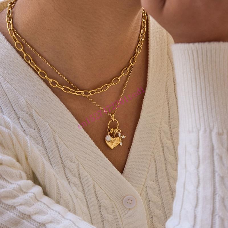 Collar con colgante perlas y c - Women Accessories Meaning reseña y precio